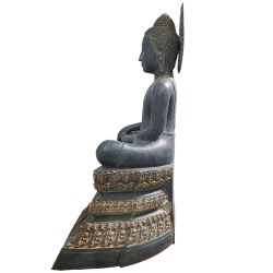 Buddha Enthroned Enlightenment Statue 53x41x22cm Bronze