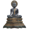 Buddha Enthroned Enlightenment Statue 53x41x22cm Bronze