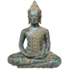 Buddha Meditation Statue 29.21x22.22x13.54cm Bronze