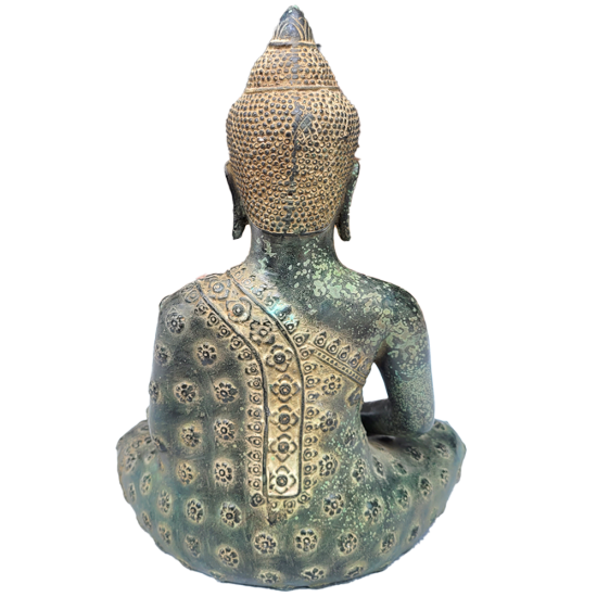 Buddha Meditation Statue 29.21x22.22x13.54cm Bronze